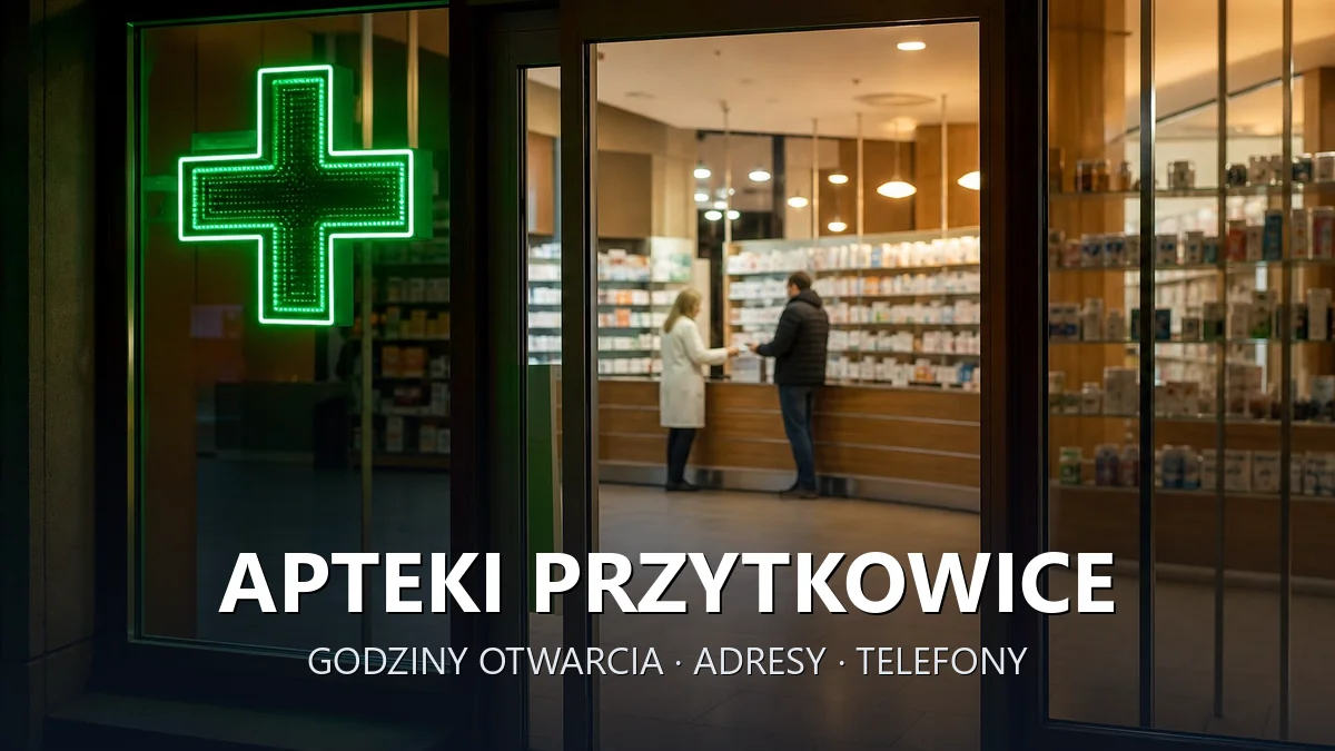 Apteki Przytkowice, gmina Kalwaria Zebrzydowska, powiat wadowicki - adresy, telefony, godziny otwarcia