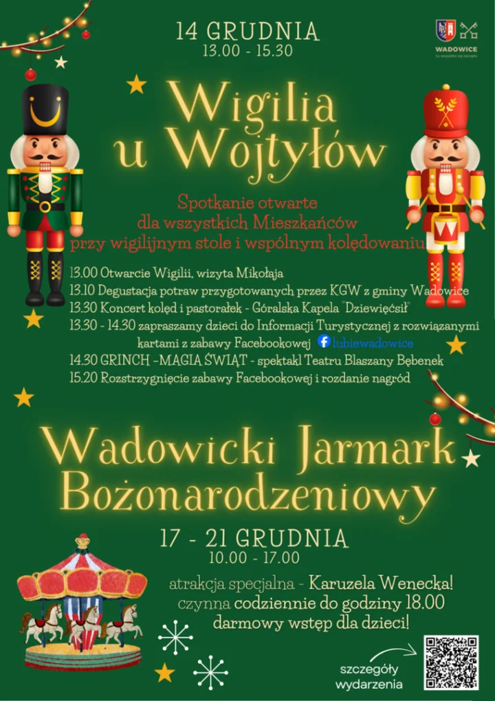 Obraz do artykułu: Wigilia u Wojtyłów i Jarmark Bożonarodzeniowy – święta pełne magii i wspólnoty w Wadowicach