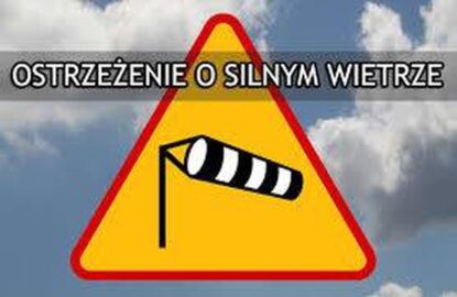 Ostrzeżenia meteorologiczne - silny wiatr