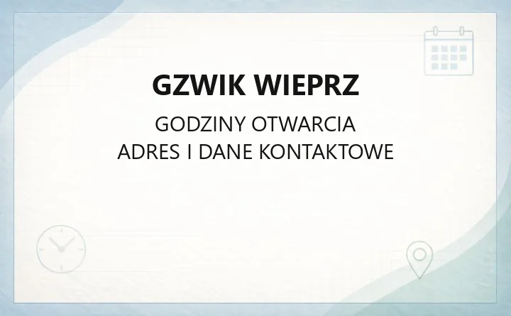 GZWiK Wieprz - kontakt, awarie i biuro obsługi klienta