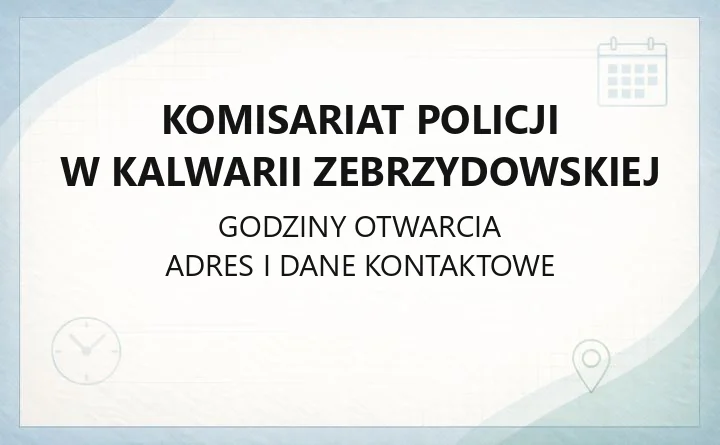 Komisariat Policji w Kalwarii Zebrzydowskiej - kontakt, adresy, dzielnicowy