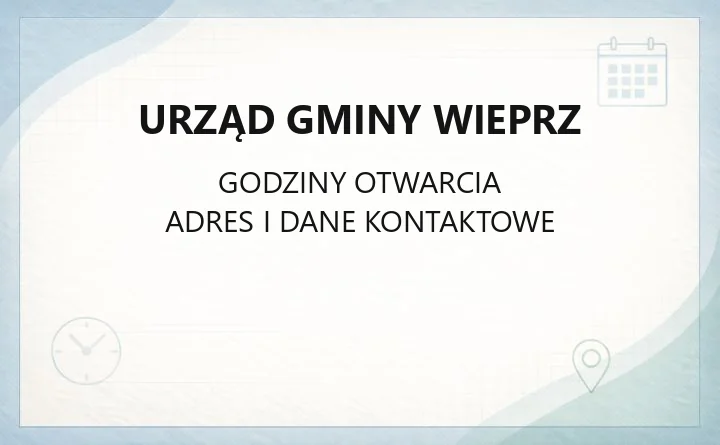 Urząd Gminy Wieprz - kontakt, godziny, wydziały i e-usługi