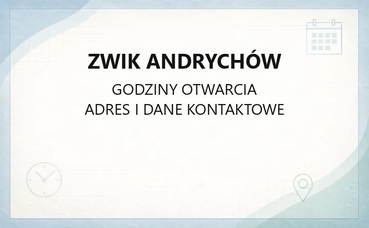 ZWiK Andrychów - kontakt, awarie, BOK i e-faktura
