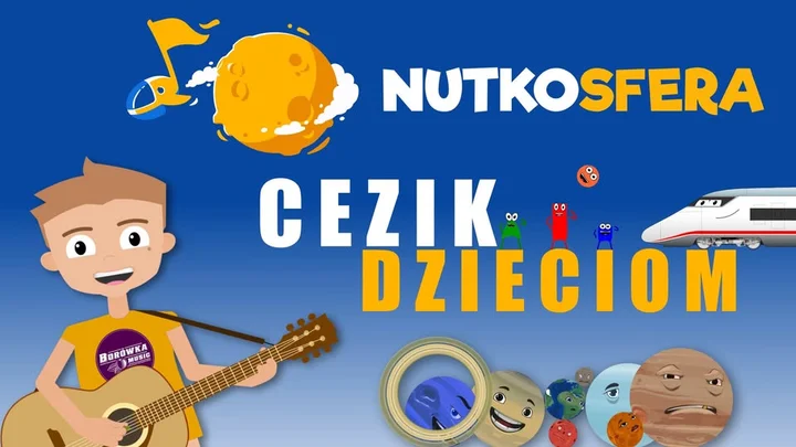 Grafika promocyjna wydarzenia NutkoSfera – CeZik dzieciom w Wadowicach: koncerty i piosenki o Układzie Słonecznym