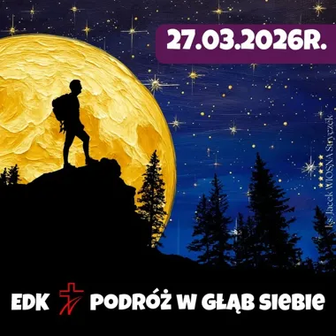 Grafika promocyjna wydarzenia EDK 2026 Wadowice — Ekstremalna Droga Krzyżowa, start 27 marca