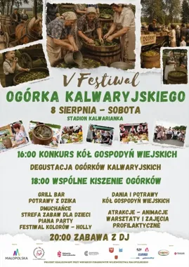 Grafika promocyjna wydarzenia V Festiwal Ogórka Kalwaryjskiego