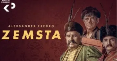 Grafika promocyjna wydarzenia „Zemsta” – spektakl Teatru Klasyki Polskiej