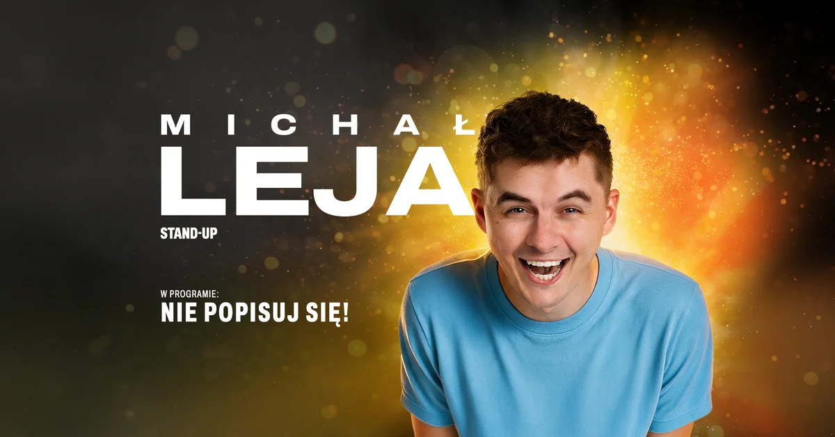 Grafika promocyjna wydarzenia „Nie popisuj się!” – stand-up w Wadowicach