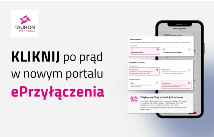 Przyłączenie obiektu do sieci bez wizyty w punkcie. Nowy portal TAURONU