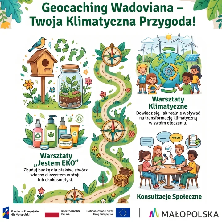 Geocaching w Wadowicach i Andrychowie. Rusza klimatyczna przygoda