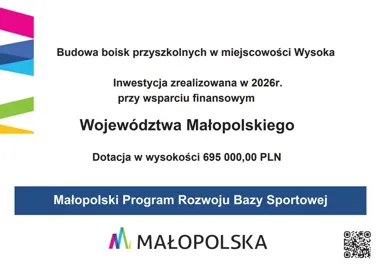Wysoka zyska nowe boiska. Na inwestycję gmina dostała 695 tys. zł