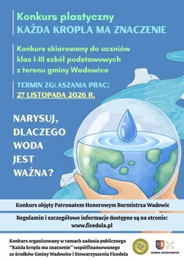 Dzieci pokażą, dlaczego każda kropla ma znaczenie. Konkurs w gminie Wadowice
