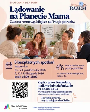 Pięć bezpłatnych spotkań dla mam. Wadowice przygotowały przestrzeń do rozmowy