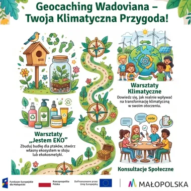 Geocaching w Wadowicach i Andrychowie. Rusza klimatyczna przygoda