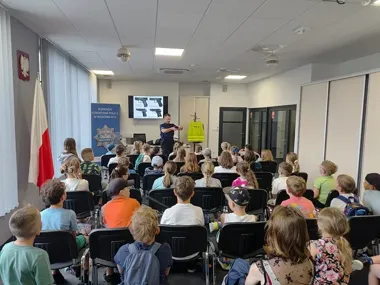 Wadowicka Policja przyjęła wakacyjnych gości. Rozmawiali o bezpieczeństwie