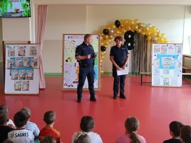 Dzieci z Mucharza i Świnnej Poręby usłyszały zasady na bezpieczne wakacje