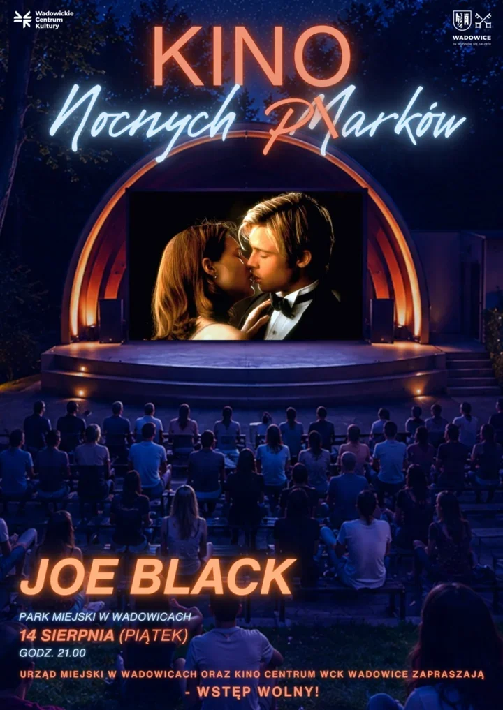 Brad Pitt pod ekranem w Wadowicach. Seans „Joe Black” w Parku Miejskim