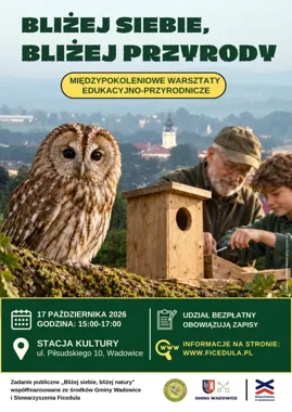 Seniorzy i młodzież zbudują budki dla sów podczas spotkania w Wadowicach