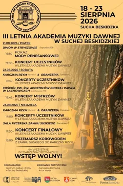 Muzyka dawna i renesansowe stroje niedaleko Wadowic. Wstęp wolny
