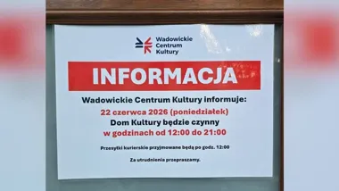 WCK przestawia plan dnia - przed wizytą lepiej sprawdzić szczegóły